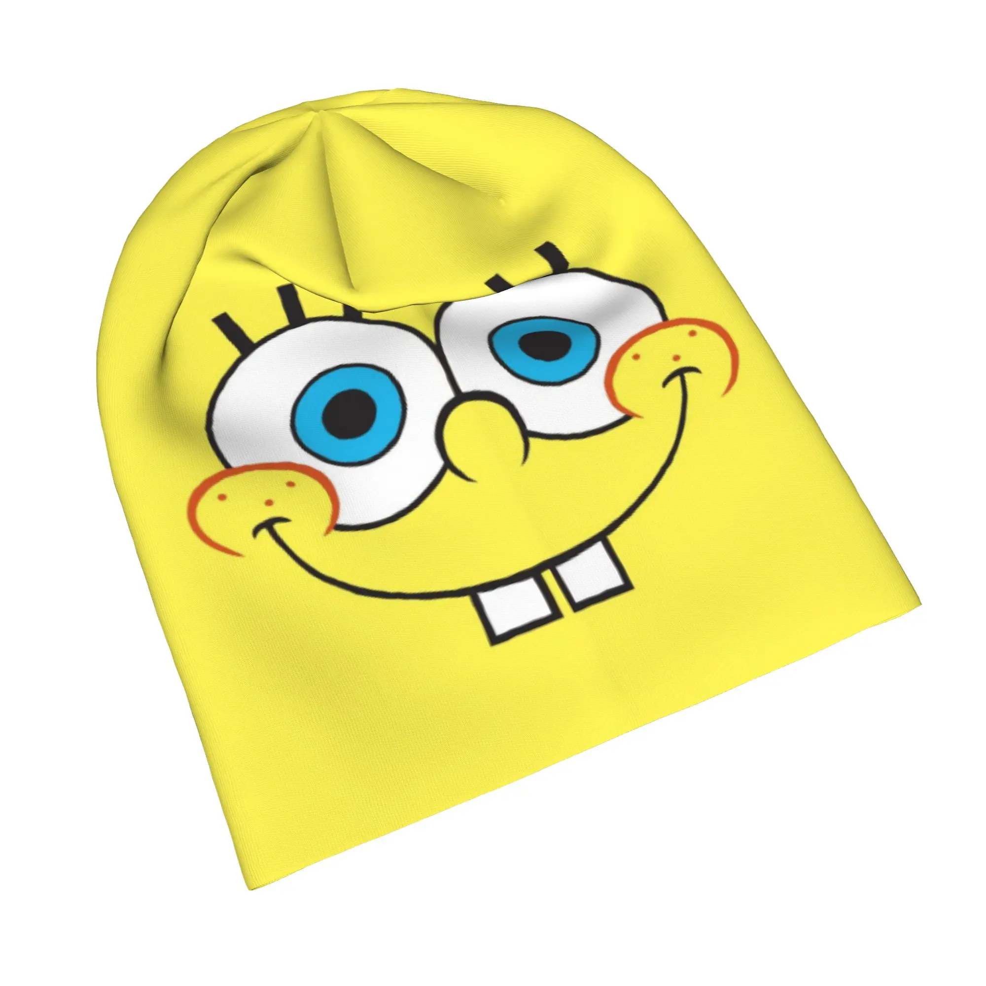 Spongebobed Caps  Vintage Autumn Winter Outdoor Skullies Beanies Hats Spring Warm Head Wrap Bonnet Knitted Hat