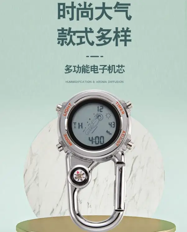 Portable Astronaut Buckle Nurse Watch Electronic Compass Sports Mountaineering Outdoor Tools Student Learning Watch Strap