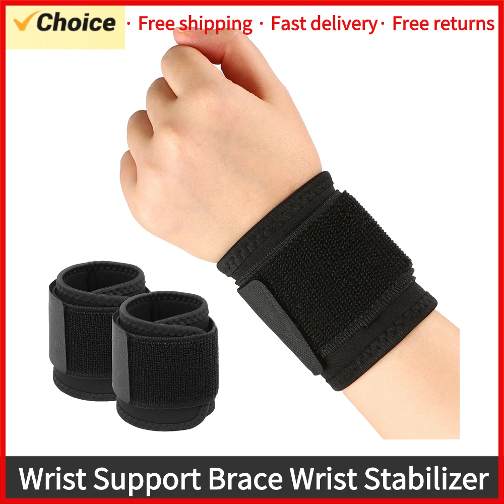 Wrist Support Brace Wrist Stabilizer Adjustable Wrist Bandages Protector Left/Right Hand Wrist Wraps Fitness Office Pain Relief