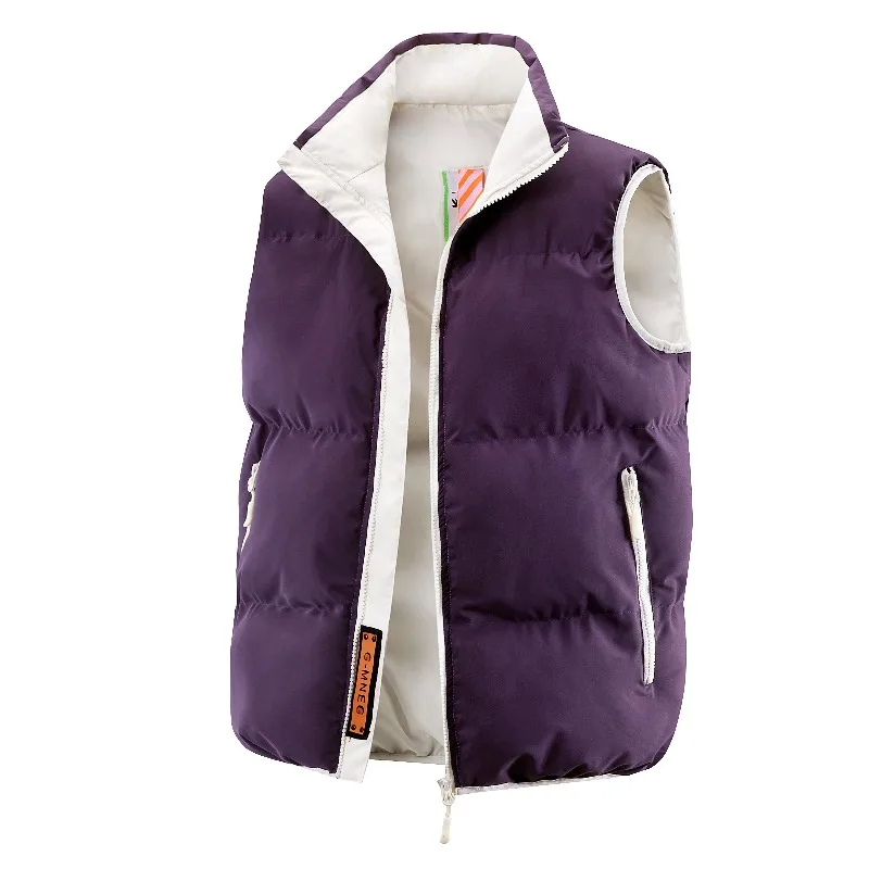

Outdoor Cycling Windproof and Breathable Couple Warm Down Vest Comfortable Versatile Windproof and Breathable High-quality Vest