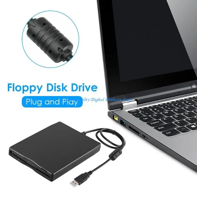 U2JE 3.5 inch USB Mobile Floppy Disk Drive Portable 1.44MB External Diskette FDD