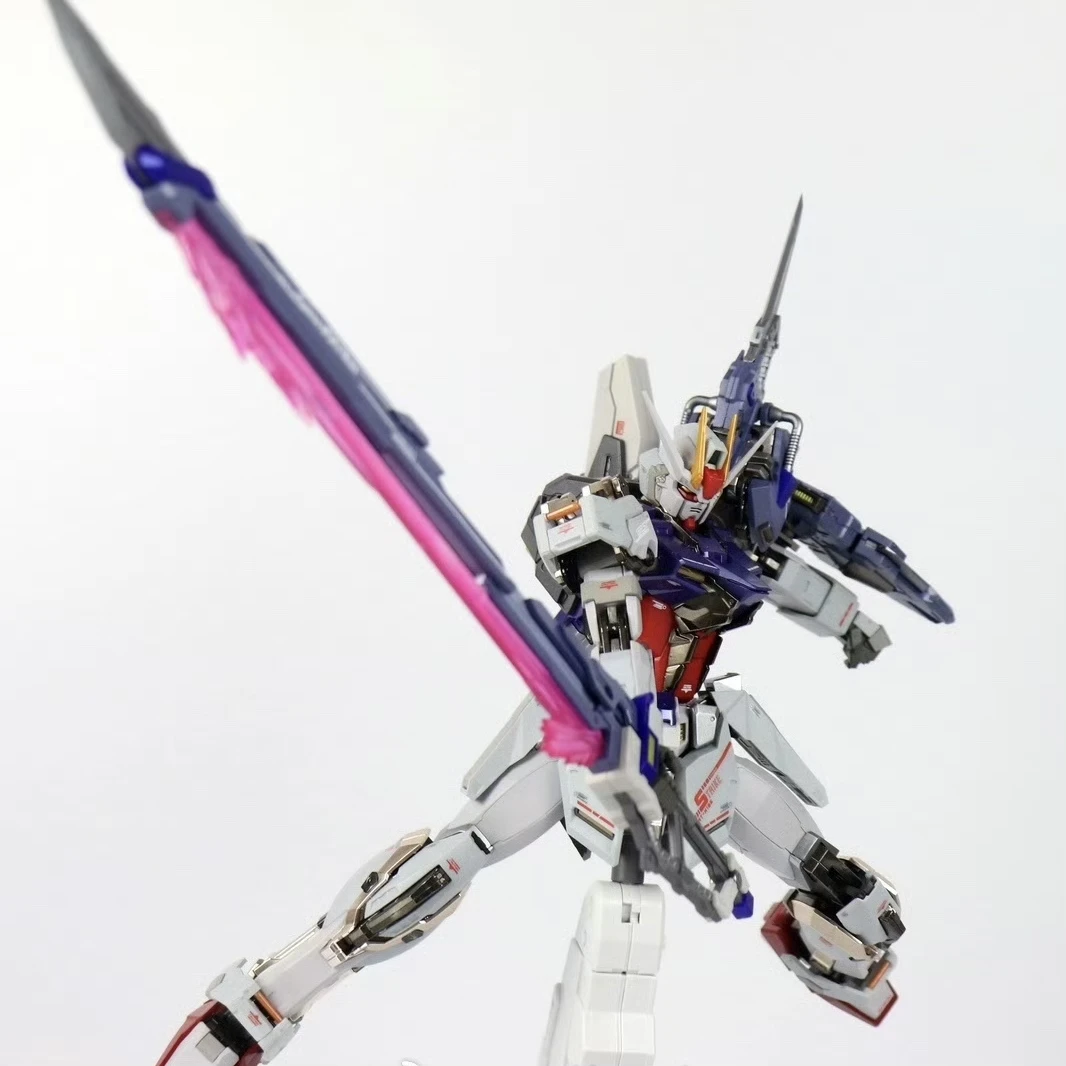 Mg 1/100 Mobile Suit Figure Strike Freedom Type Mobile Suit Dual Backpacks Assembly Figure With Sword And Launcher Toy Boy Gifts