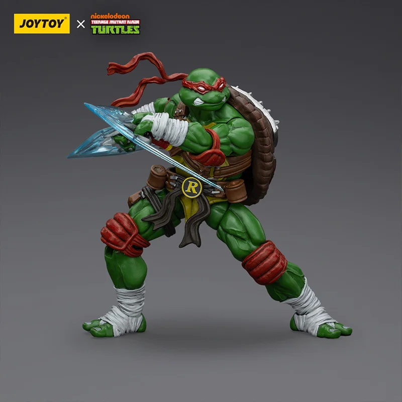100% Genuine Joytoy Teenage Mutant Ninja Turtles 4 Pack Set Leonardo 1/18  Poseable Action Figure Michelangelo Raphael Model Kit - Image 3
