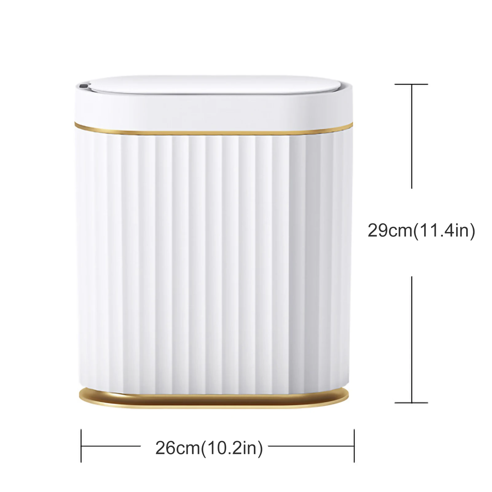 7L Touchless Smart Sensor Trash Can Automatic Bathroom Trash with Lid Luxury Garbage Bin Intelligent Home for Kitchen Bedroom