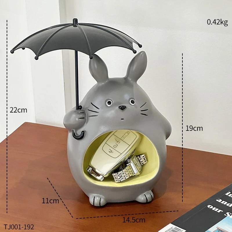 Figurka Mój Sąsiad Totoro, urocza ozdoba do przechowywania, do salonu, sypialni, figurka anime, model, prezent urodzinowy dla dzieci