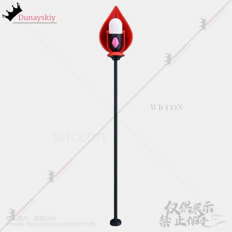 อะนิเมะ ALastor คอสเพลย์โรงแรมเครื่องแต่งกาย 105 ซม.3D ไมโครโฟน Props อุปกรณ์เสริมของขวัญวันฮาโลวีน Christmas Party สําหรับชายหญิงที่กําหนดเอง