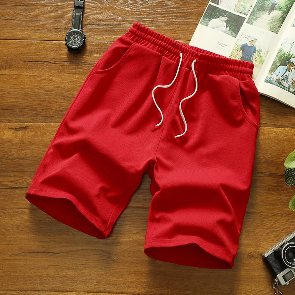 Shorts para liberar a parte atlética, que são bons para esportes Shorts de treino casual com cintura de cordão para homens