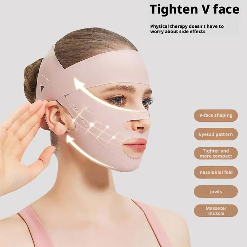Adjustable Face Slimming Strap Jaw Strap Jawline Shaper Chin Strap V Line Face Slimming Lifting Mask for Sleeping 