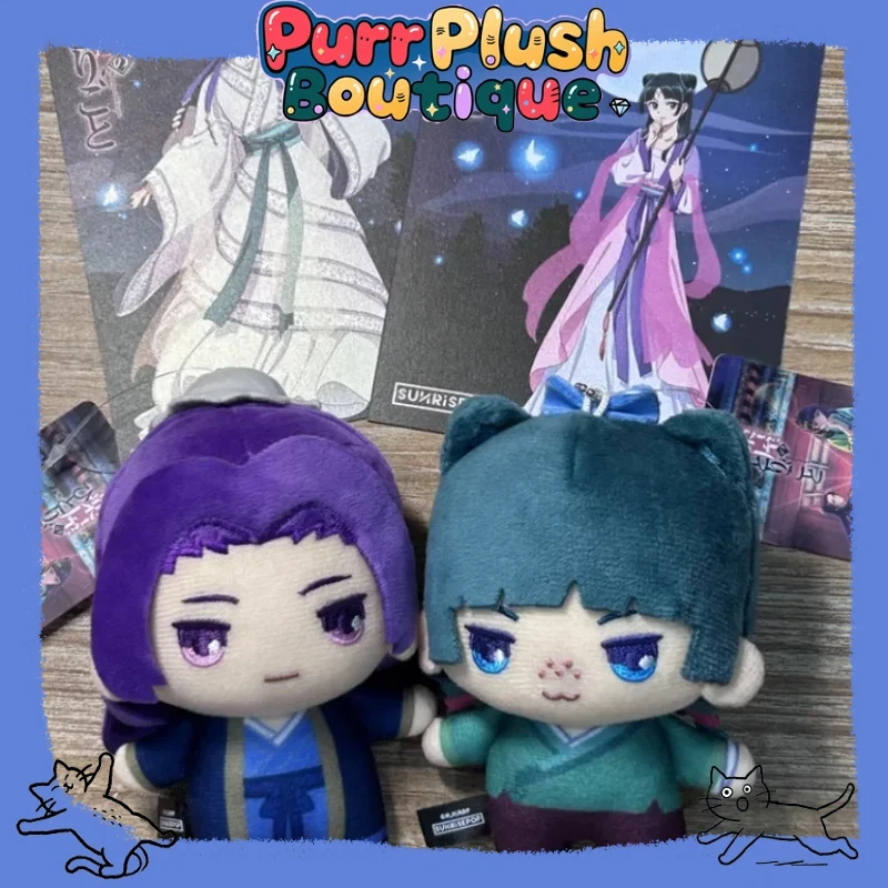 

10cm Plush Toy Apothecary Diaries Maomao Jinshi Cute Soft Stuffed Cotton Doll for Kids Backpack Decoration Movie TV Theme Gift