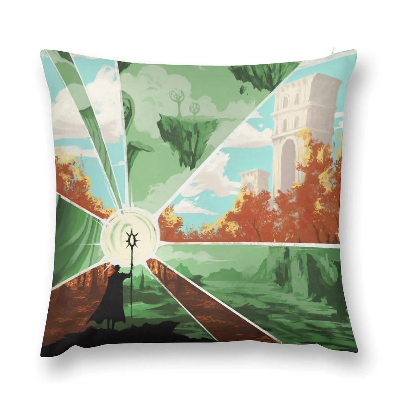 

the world that wakes and the world that dreams Throw Pillow Pillowcases Bed Cushions Sofa Cushion Cover pillow