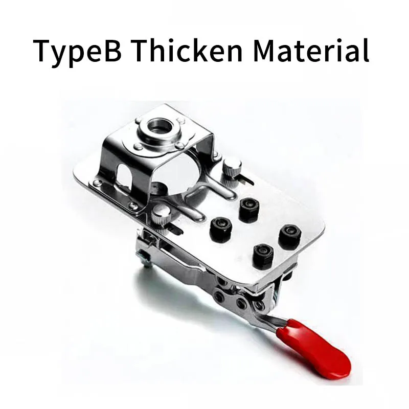 35mm Hinge Boring Jig Kit Aluminum Alloy Hole Opener Template Woodworking Hole Puncher Drilling Guide Locator for Door Cabinets