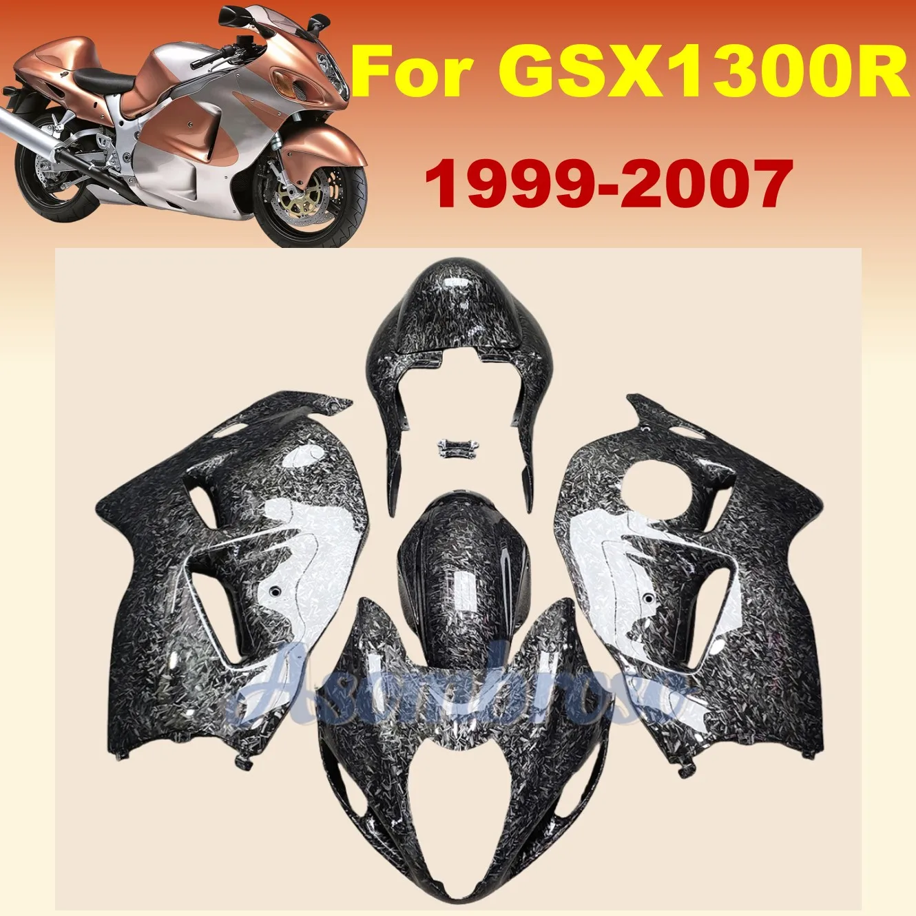 Carbon Fibre Fairing Kit fit for GSXR1300 1999-2007 Hayabusa GSX1300R 05 01 02 03 06 Great Quality Motorcycle Fairings Kit