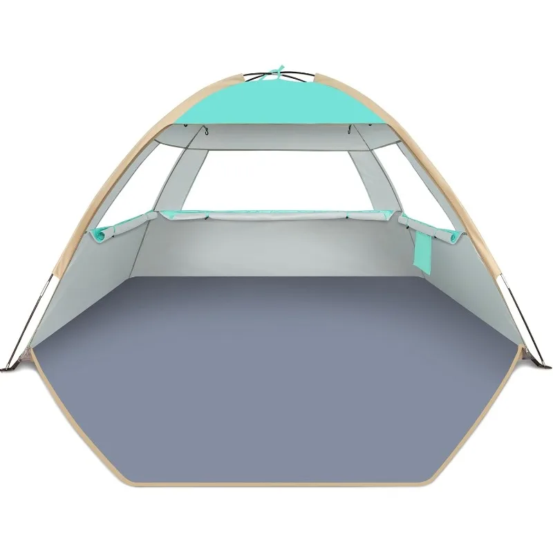 

Gorich Beach Tent Sun Shelter for 3/4-5/6-7/8-10 Person with UPF 50＋ UV Protection, Lightweight & Easy Setup Beach Shade Canopy
