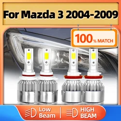 LED Headlight Bulbs 40000LM Car Front Lights H7 9005 HB3 Turbo Auto Lamps 12V 6000K For Mazda 3 2004 2005 2006 2007 2008 2009
