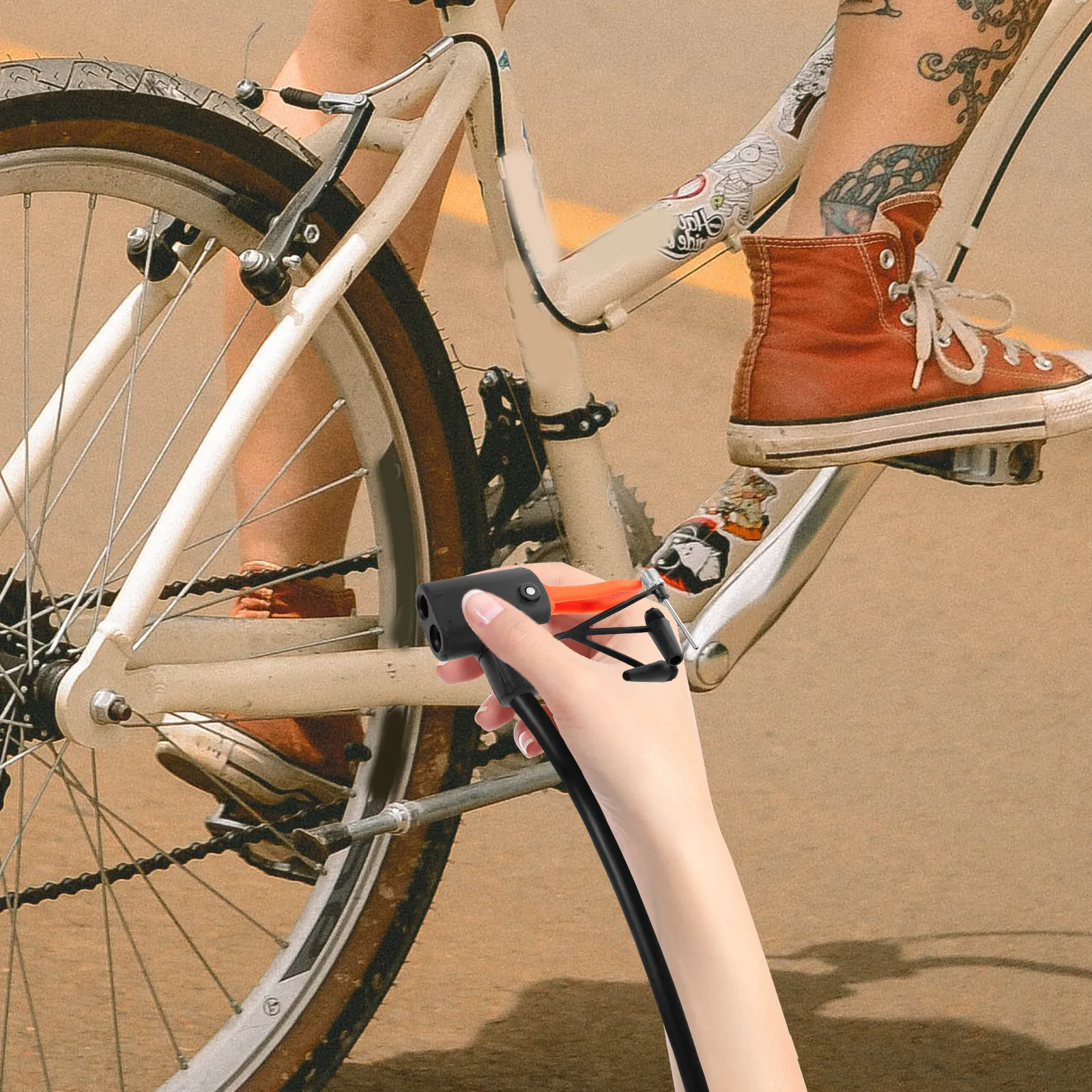 

Air Pump Nozzles Replacement For Inflatable Bed Air Mattress Bike Boat Swimming Ring Triple Nozzle Set Abs Adapter Tool