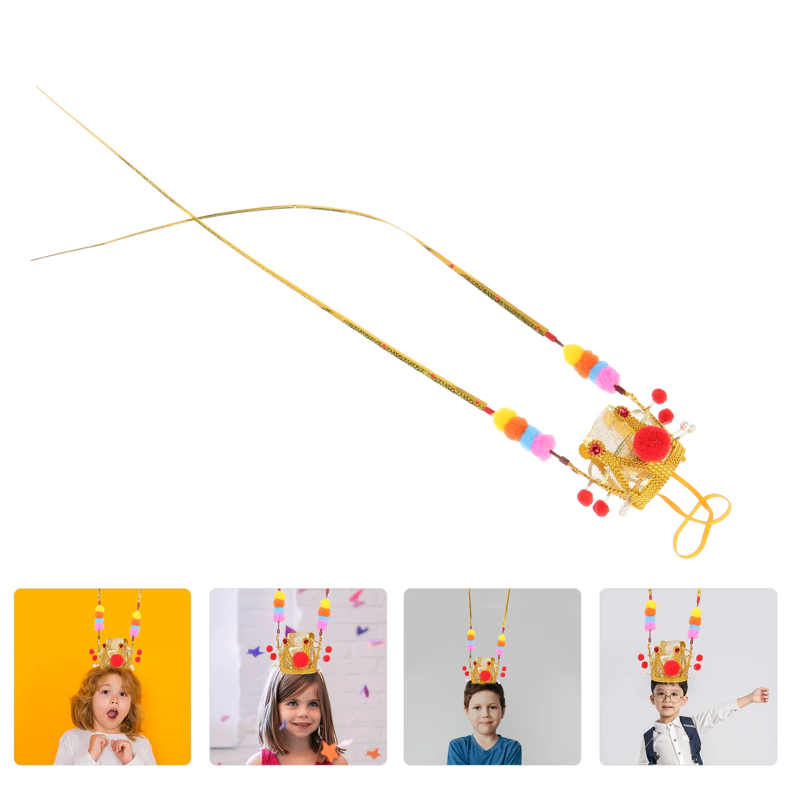 Hoofdtooi Aap Hoofdband Kostuum Hoofddeksel Plastic Cosplay Hoofddeksels Kinderfeestaccessoires Retro Kroonhoed
