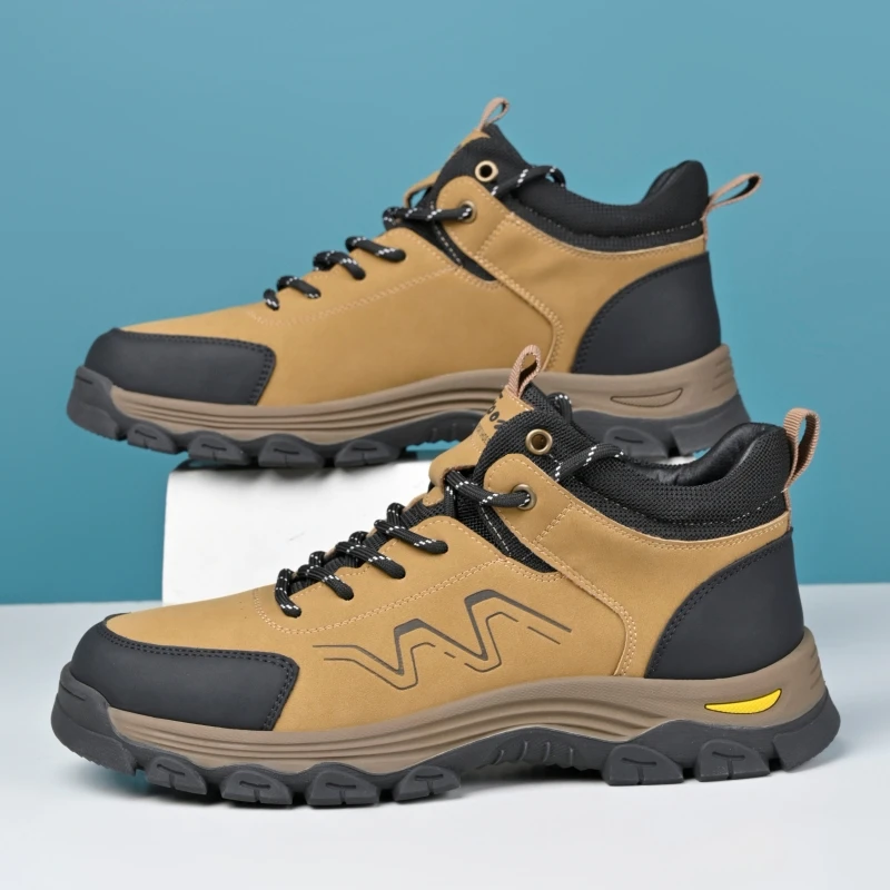 

Men Outdoor Hiking Shoes Round Toe Flat Bottomed Comfortable Non Slip Casual Sports Shoes