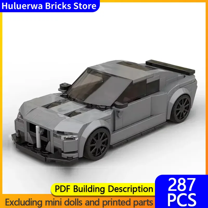 City Sports Car Model MOC Building Bricks Speed Champion M4 G82 Modular Technology Gifts Holiday Assemble Children Toys Suit