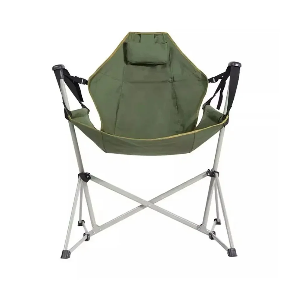 Silla Mecedora Plegable Para Exteriores, Silla Columpio Para Camping Y Pesca, 160 ° Silla Reclinable Ajustable Para Descanso Y S
