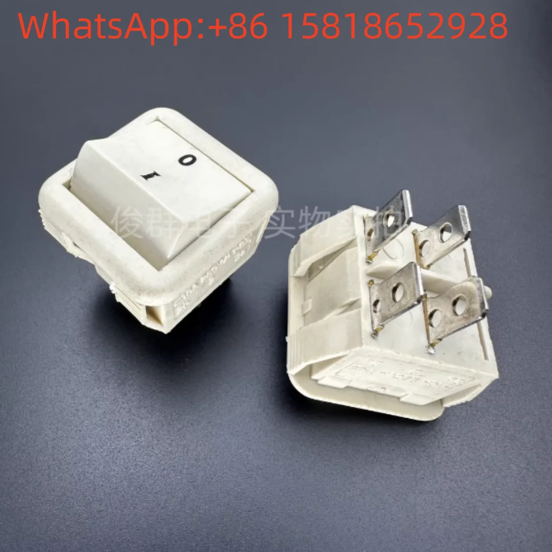 5 pieces Taiwan JEC JS-618 large ship type switch 4-pin 2-position power toggle button rocker square beige key