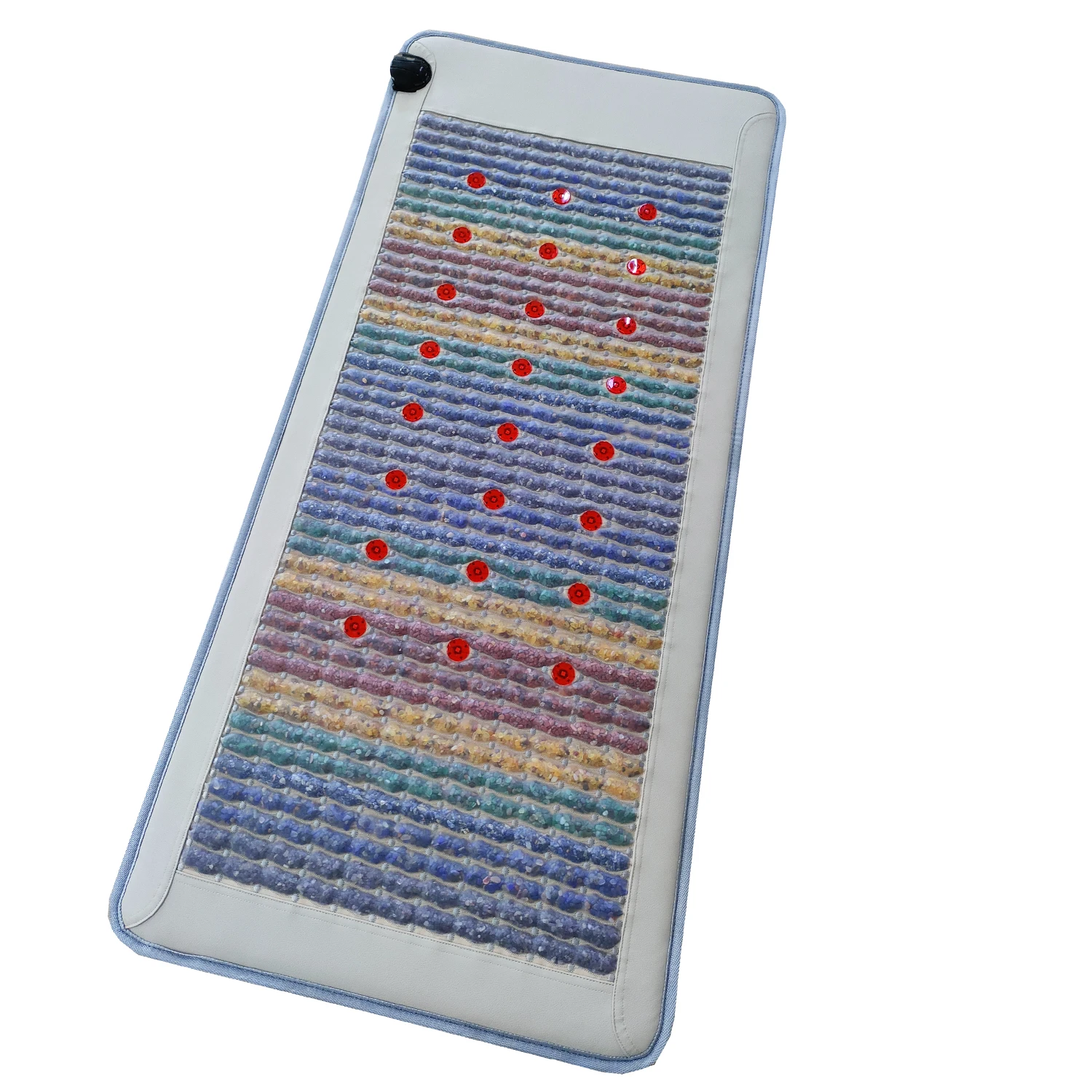 

Инфракрасные лучи среднего размера, терапия красным светом, магнитная кровать PEMF, аметист, чакра, кристалл, целебный коврик для теплового матраса для тела