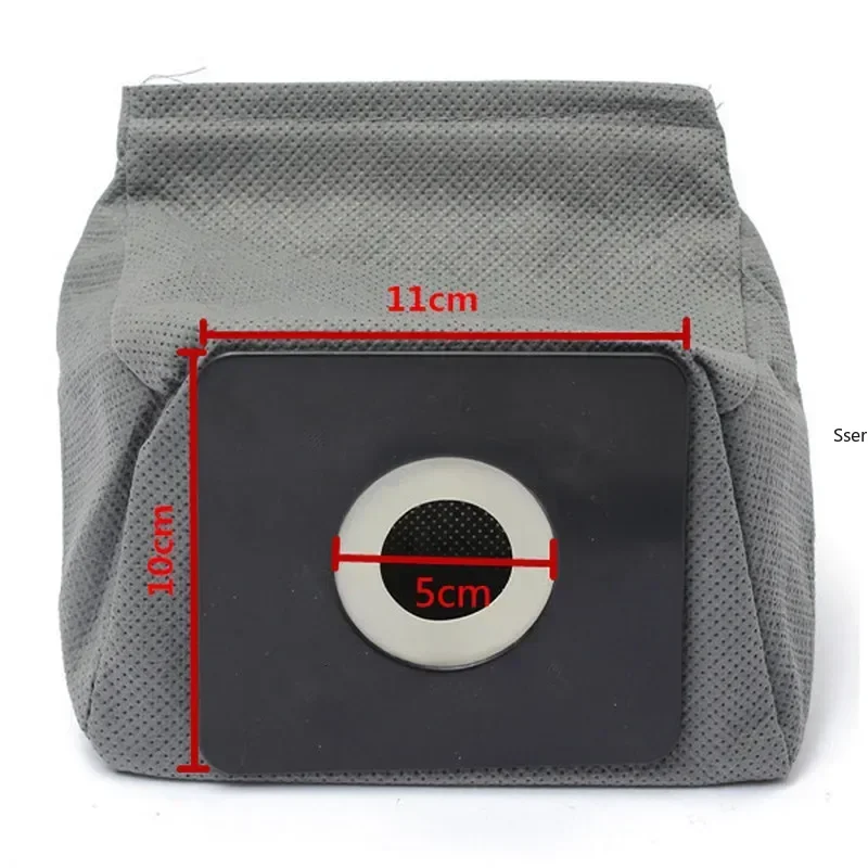 Bolsa coletora de pó lavável universal para aspiradores, reutilizável, 11x10cm