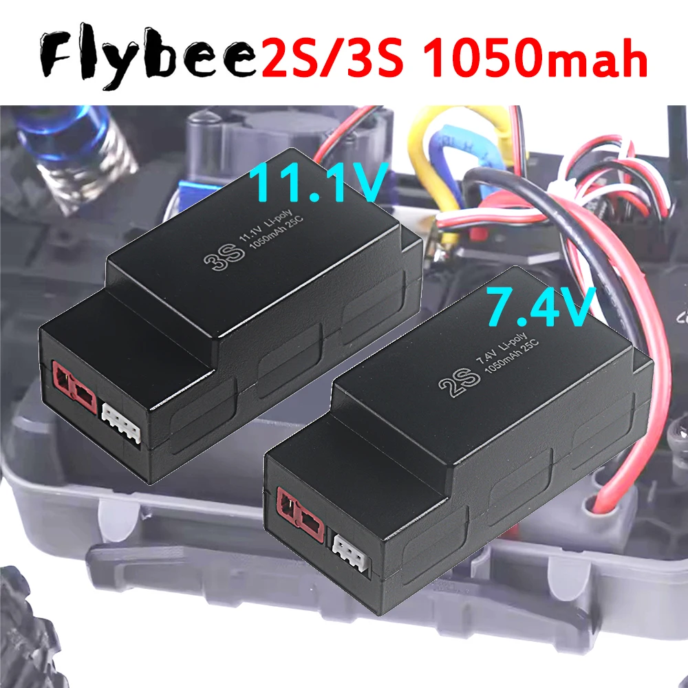 2S/3S 1050mah 7.4V / 11.1V RC Car Battery/USB Charger for MJX Hyper Go H16H H16E 16207 16208 16209 16210 1/16 RC Trucks 1/2/3Pcs