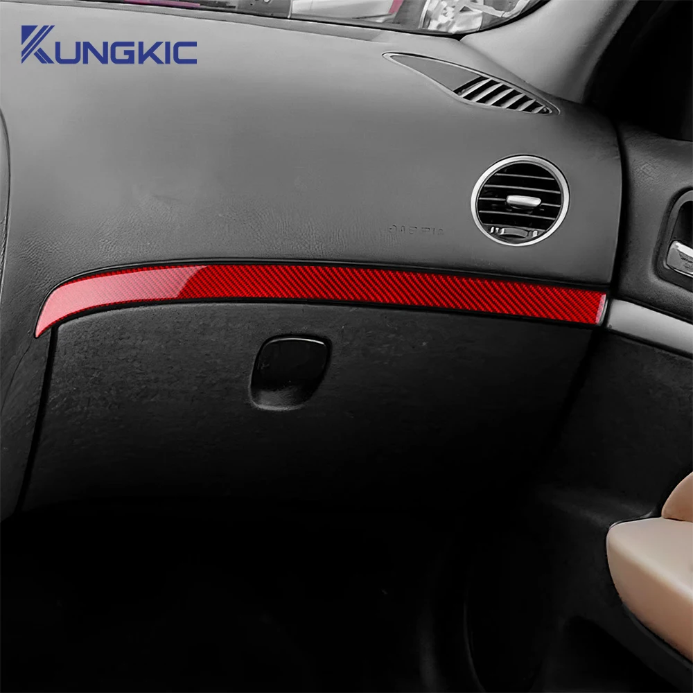 Real Soft Carbon Fiber Sticker For Alfa Romeo 159 2005-2017 2018 2019 2020 2021 2022 2023 Car Driver Co-pilot Strip Accessories