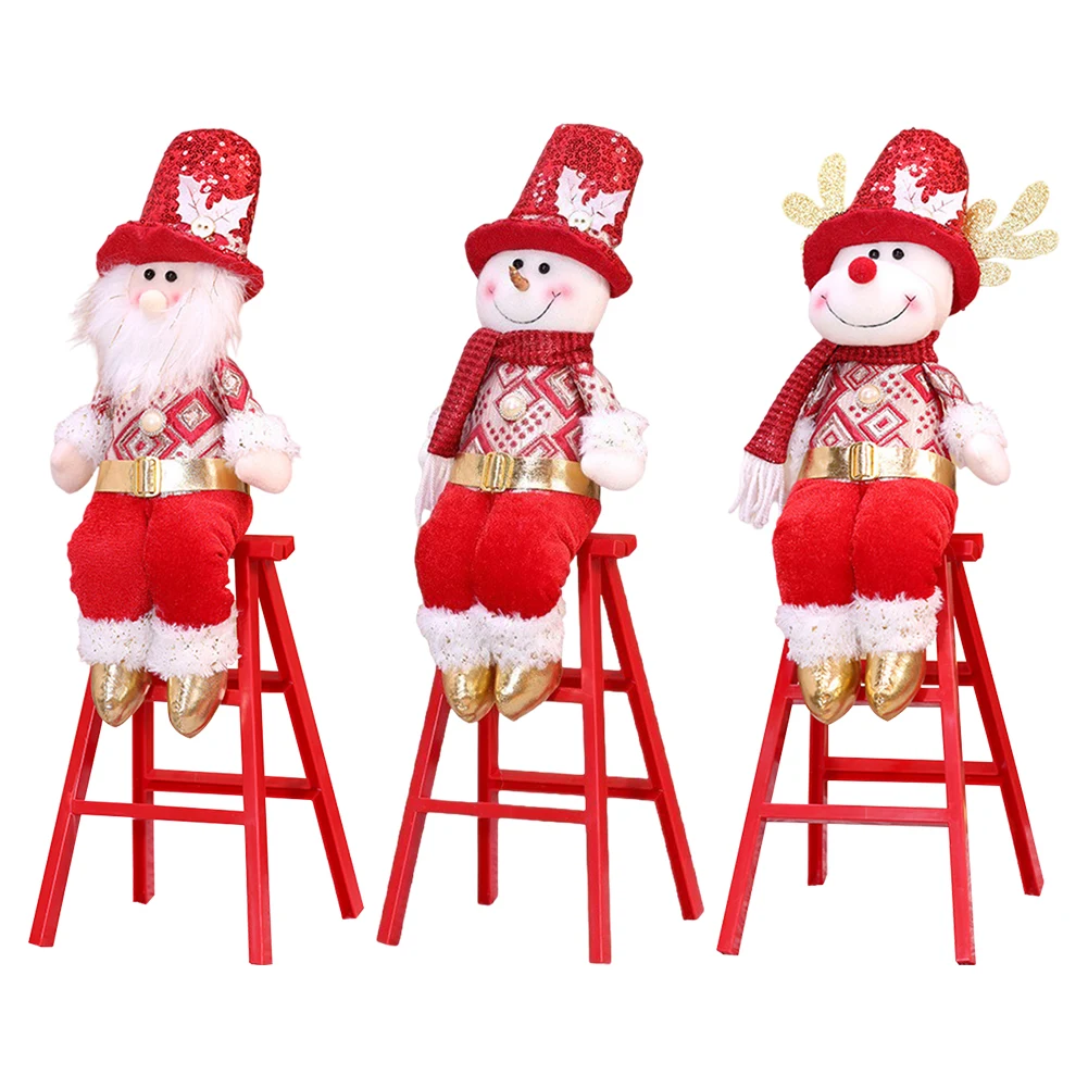 

Рождественская плюшевая кукла Снеговик Санта-Клаус Рождественская кукла для взрослых мальчиков и девочек