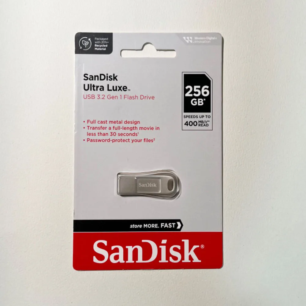 SanDisk 100% Original Genuine Ultra Luxe USB 3.2 USB Flash Drive 32GB 64GB 128GB 256GB Pen Drive Memory Stick Full Metal Jacket