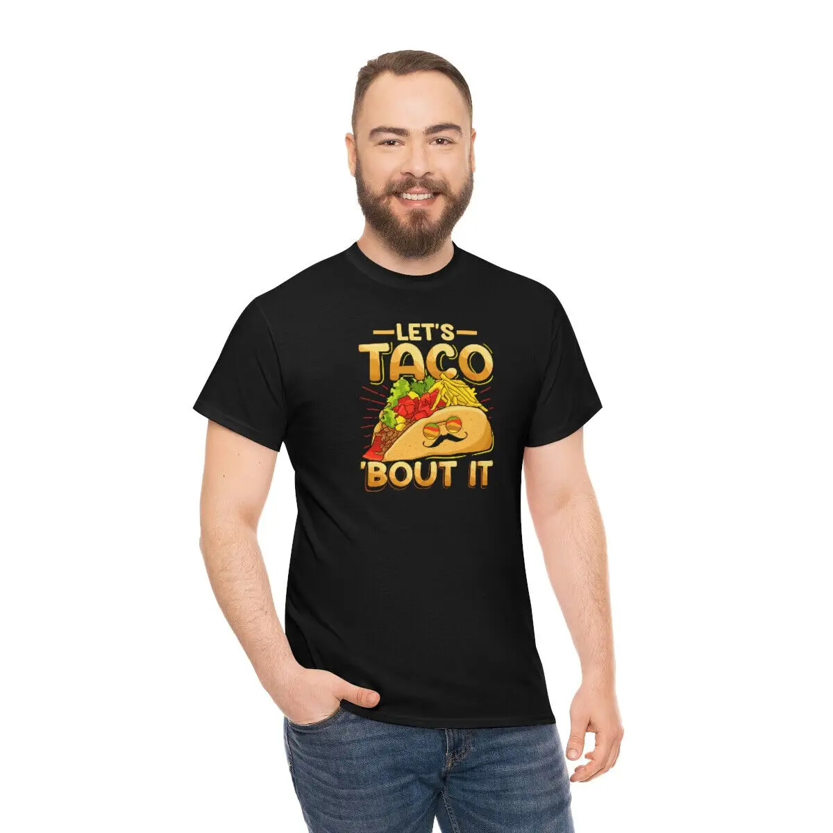 

Let's Taco About It Funny Unisex Cotton T Shirt