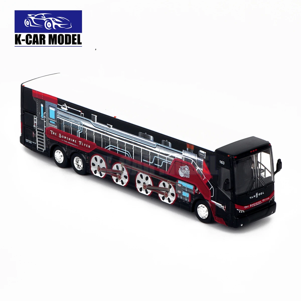 1/87 EUA Americano MCI VANHOOL TMC Ônibus Modelo Diecast Car Toys Presentes