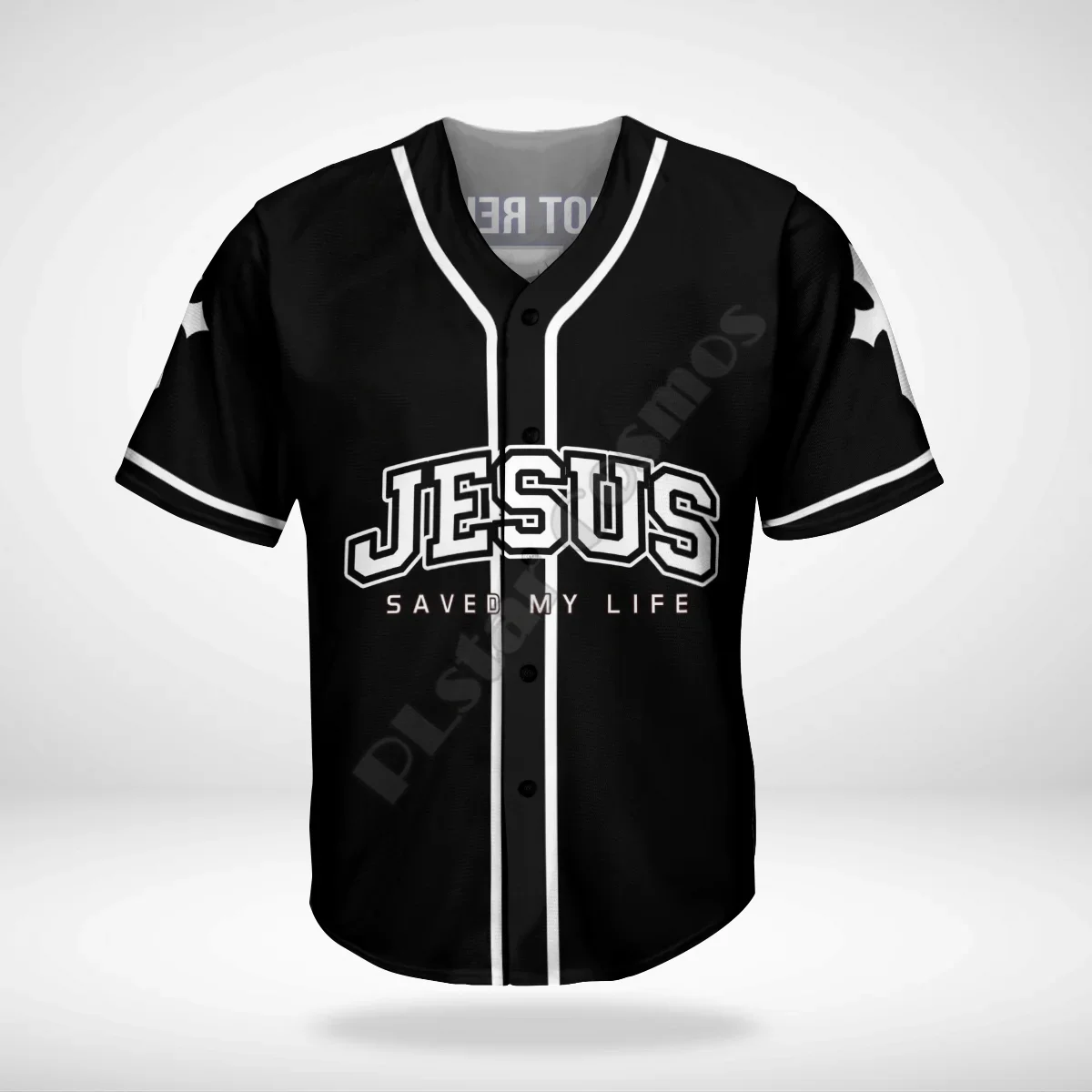 Jesus Faith Over Fear Baseball Jersey Shirt Baseball Shirt 3D All Over Printed Men's Shirt Casual Shirts hip hop Tops - Image 3