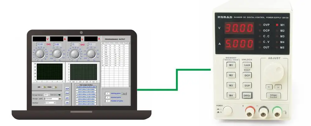 KA3005D 30V 5A Mobile Repair Production Line Testing Regulated Programmable Linear Variable Adjustable DC Power Supply