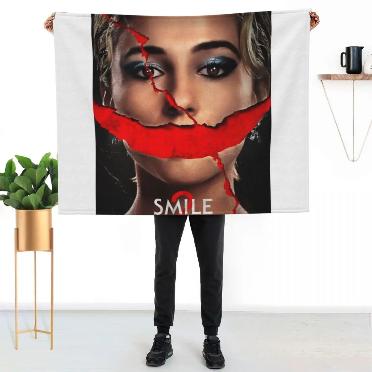 Smile 2 it Will Never Go Throw Blanket warm for winter Thins Soft wednesday Travel for winter Blankets