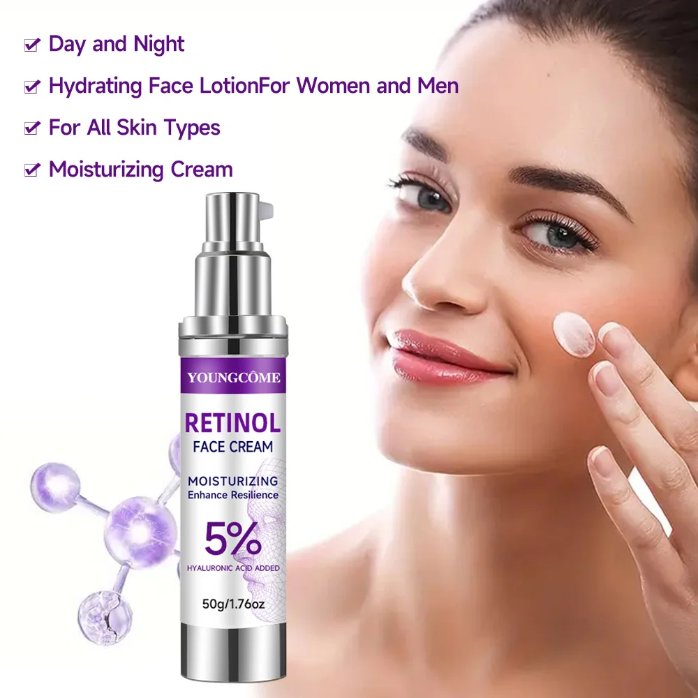 

Ретинол Увлажняющий крем-богатый коллагеном и гиалуроновой кислотой, питающий витаминами С и Е, гипоаллергенный для молодежи, сияющий