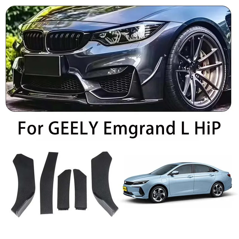 For GEELY Emgrand L HiP body kits 5-Segment Adjustable Front Bumper Lip Splitter Body Kit