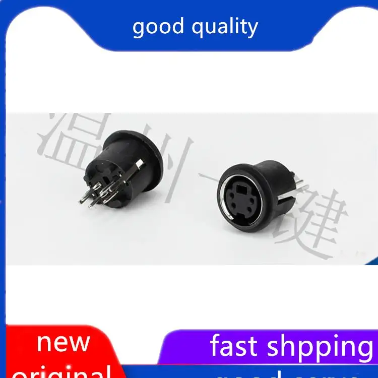 

10pcs original new MDC-4-40 circular keyboard plug DIN socket S terminal 6-pin 4-pin four core interface female