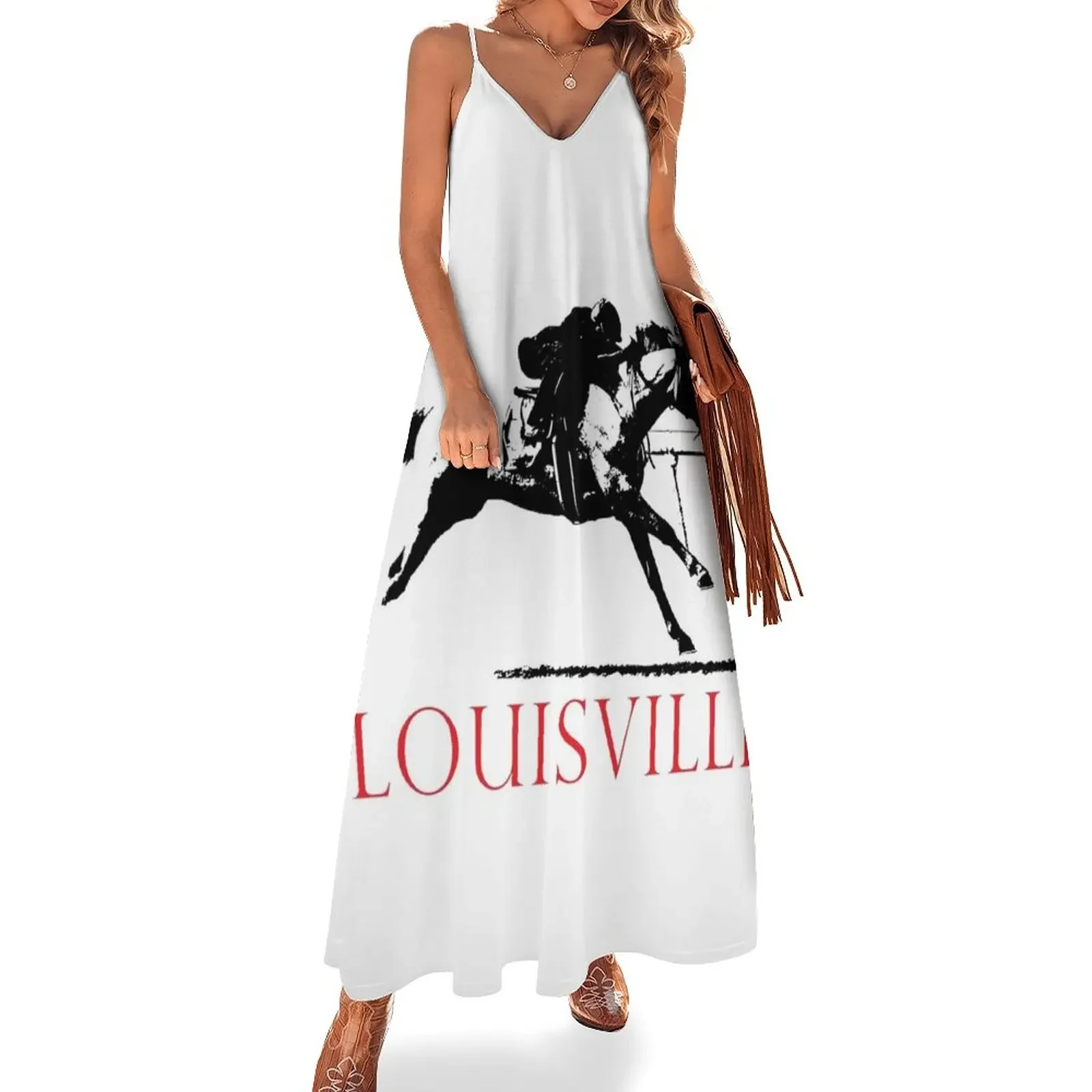 

Red Louisville Race Horse Sleeveless Dress Long dress sexy dress