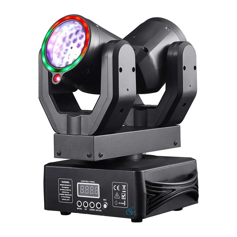 Mini Pattern Beam Light 80W RGBW Moving Head Light  Stage LED Lighting DMX512 For KTV Disco Party DJ Wedding