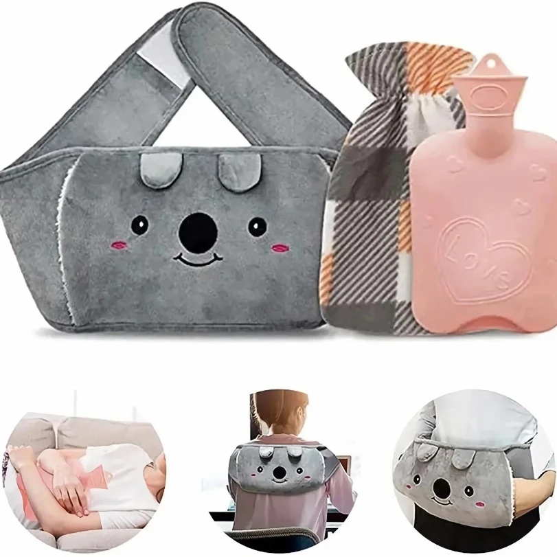 

3Pcs Hot Water Bag Waist Cover Belt Stomach Abdominal Warming Band Warm Waist Cover Belt for Neck Hand with Hot Water Bottle Bag