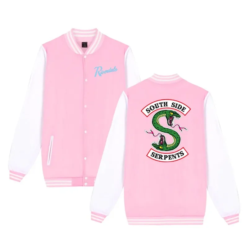 American TV Riverdale Coat Women Jacket South Side Serpents Female Casual Baseball Coat Winter Jacket Fashion Hip Hop Jacket