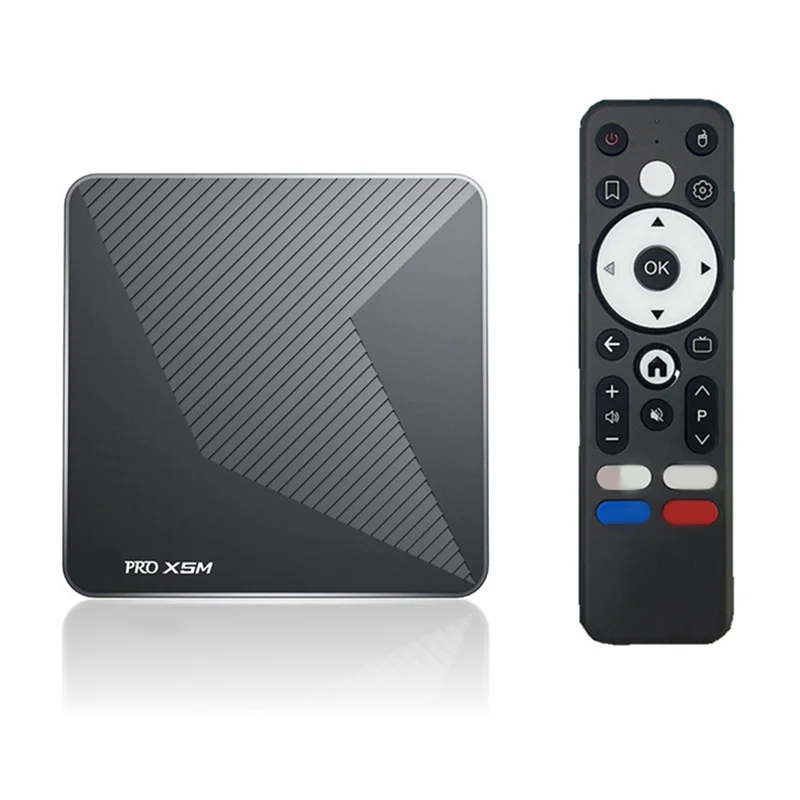 Andriod 14 TV Box Voice Control Free Live TV Set Top Box WIFI6 Bluetooth 2.4G 5G Wifi6 BT5.0 1000M Lan Support 3D US Plug