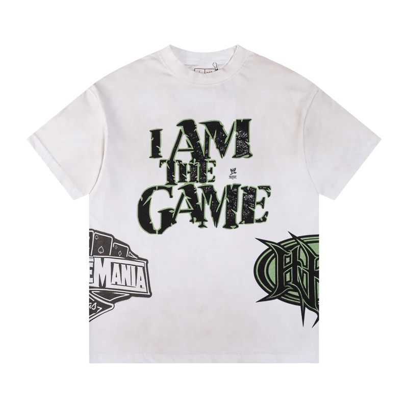 Streetwear Men's Cactus Jack T-shirt Summer Hip Hop High Quality Short Sleeve Creative Logo Print T Shirts