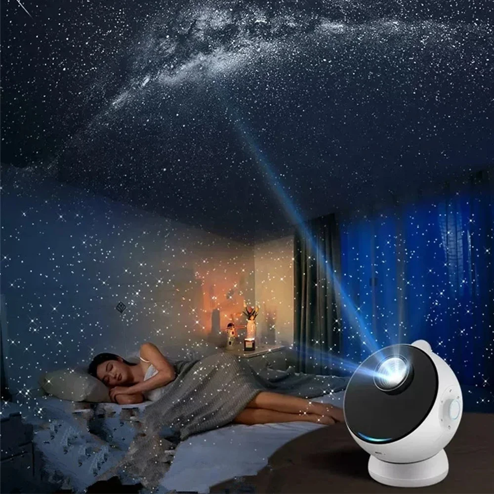 12 in 1 Galaxy Projector Night Light Starry Sky Projector 360° Rotate Planetarium Lamp Bluetooth Speaker Kid Gifts Bedroom Decor