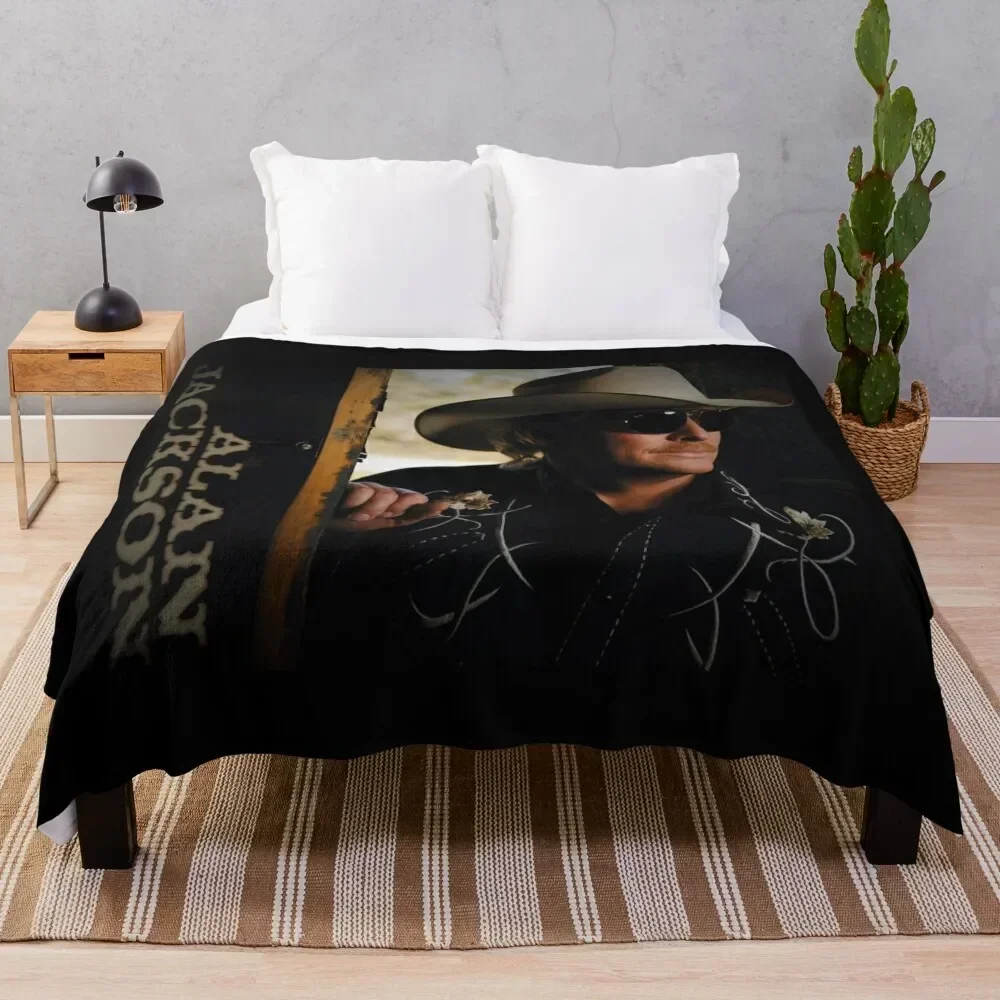 

ALAN JACKSON Throw Blanket Thin Sofa Blankets
