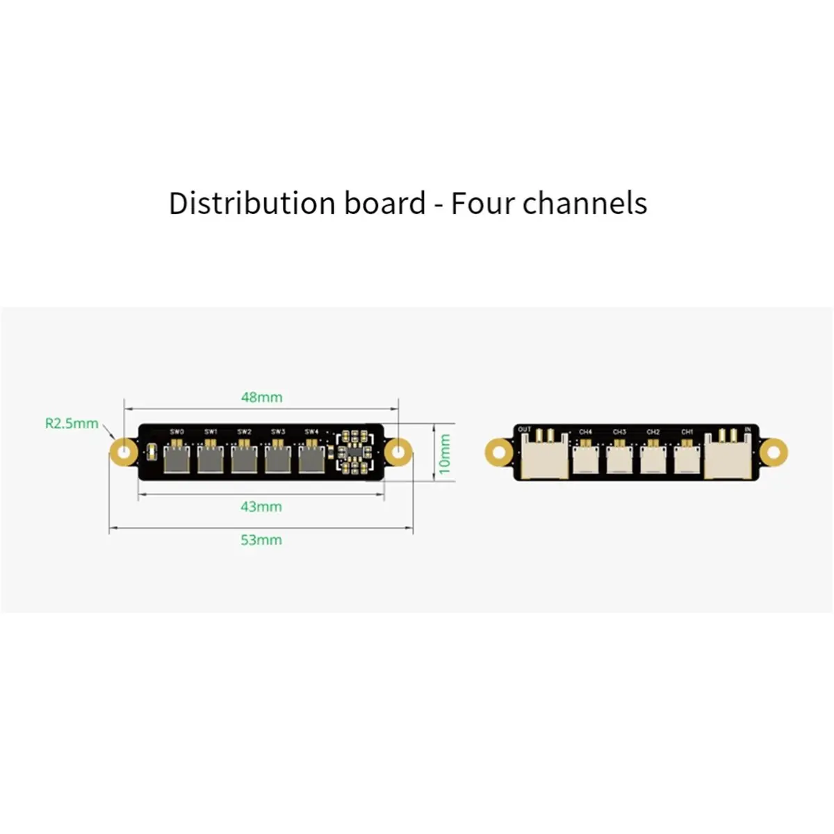 For Power Distribution Board 4 Channels IA005 Four-Channel Power Distribution Module