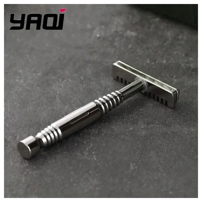 YAQI Romulus Open Comb AC Blade Polished 316 Stainless Steel Single Edged Safety Razor Wet Shave Tools Best Gift for Men