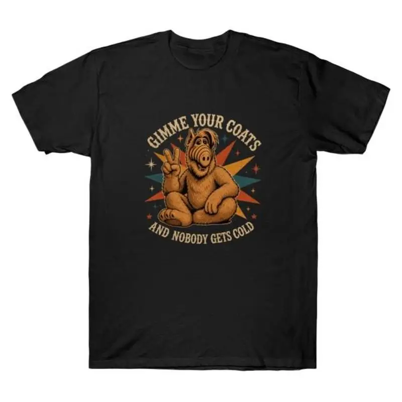 ALF Gordon Shumway Graphic T‑Shirt Unisex 80s Retro Sci‑Fi Comedy Sitcom Melmac Alien Life Form Print Tee Short Sleeve Tops
