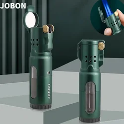 JOBON Grinding Wheel Lighter 3 Blue Flame Torch Turbo Jet Multifunctional Gas Lighter Metal Outdoor Windproof Ignition Tool